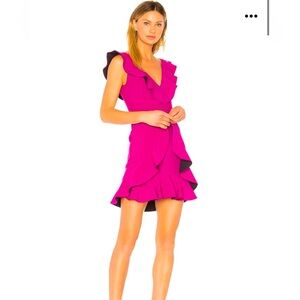 NWOT AIJEK x revolve Verona fushia dress size 1